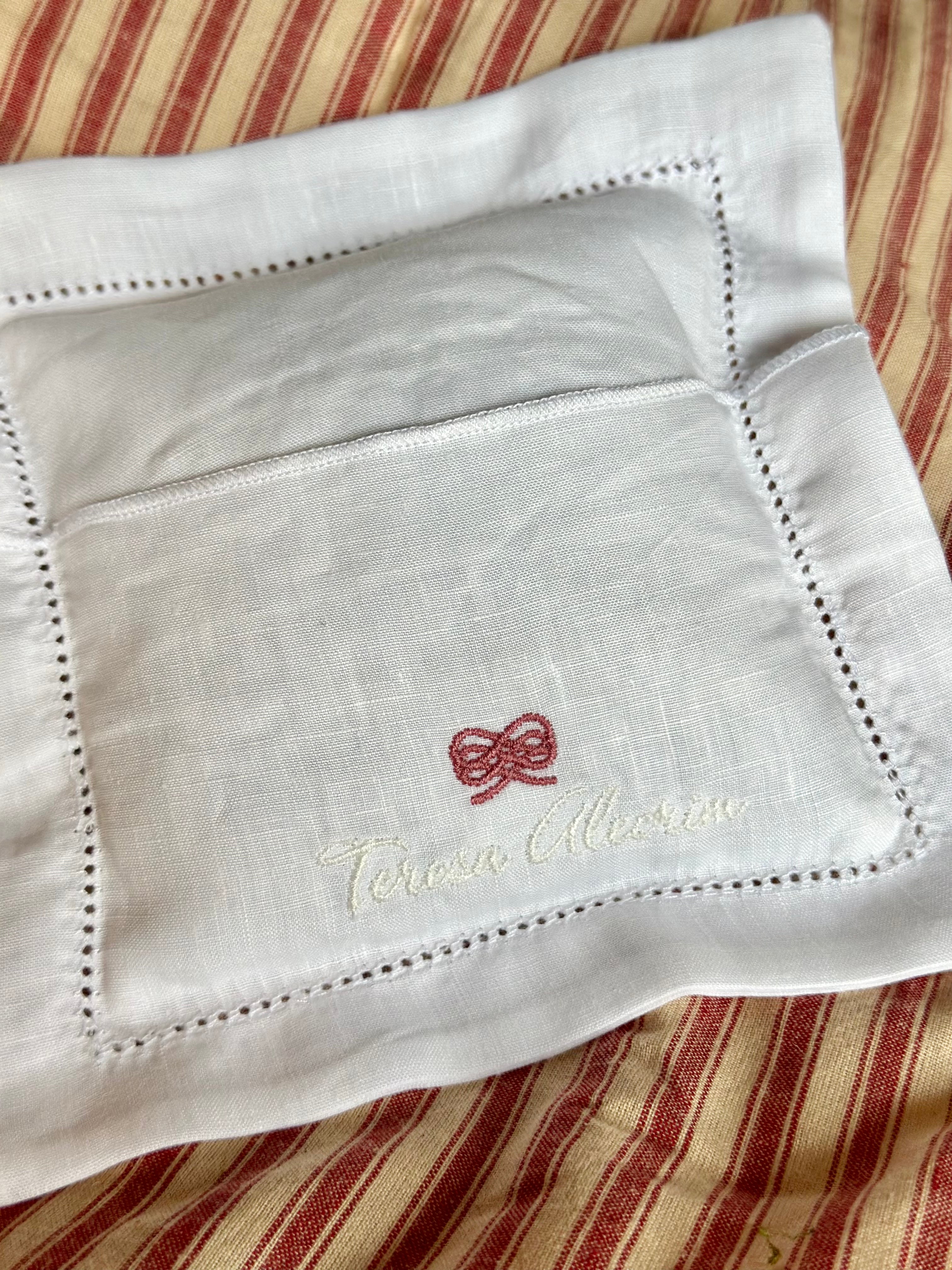 Lavender Christmas Wreath Pouch