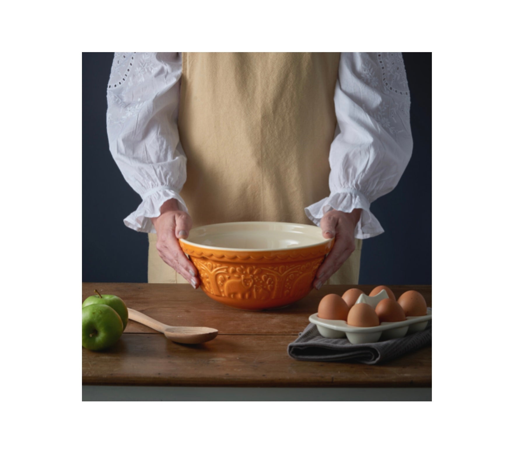 Mason Cash - IN THE FOREST S24 OCHRE MIXING BOWL 9.75"
