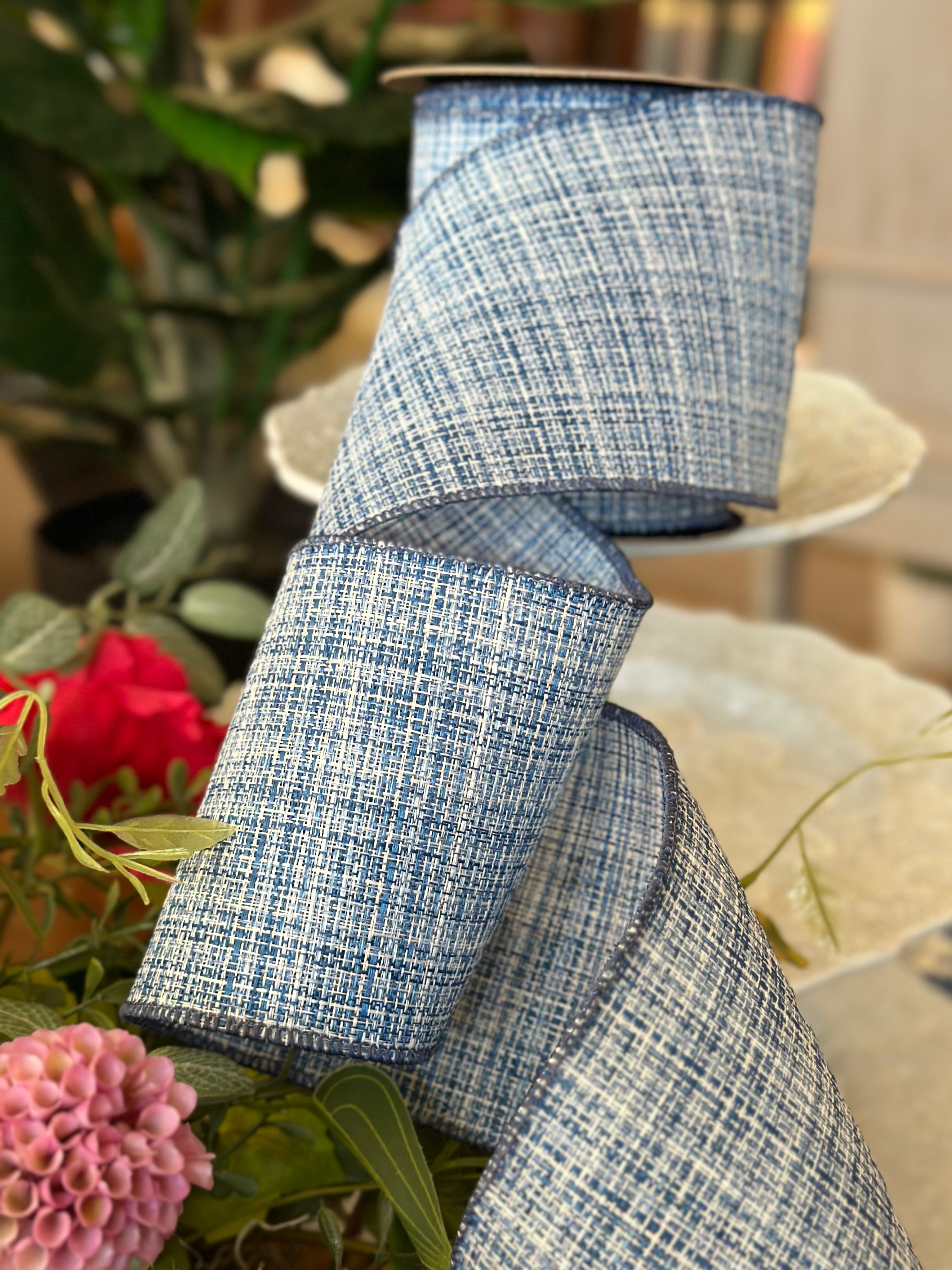 4" Course Linen, Denim Blue