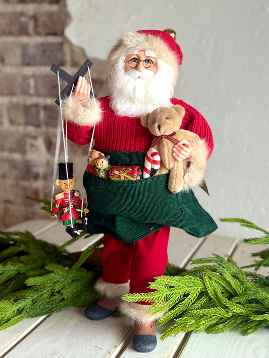 17"OLD ST NICK WORKSHOP SANTA