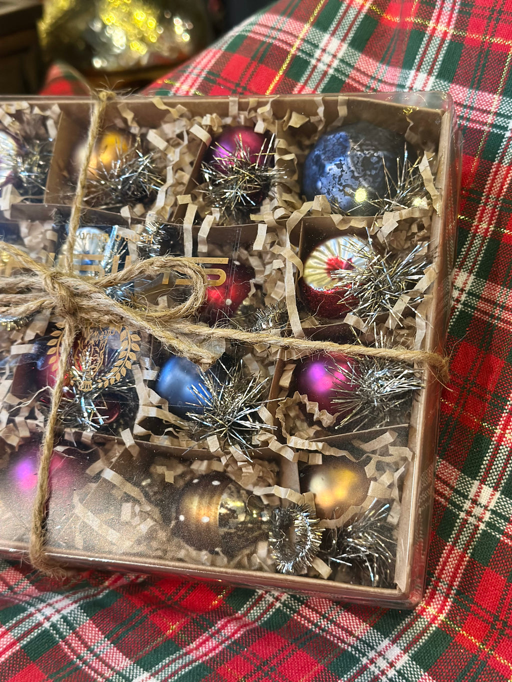 Set of Small Mixed Glass Ornaments