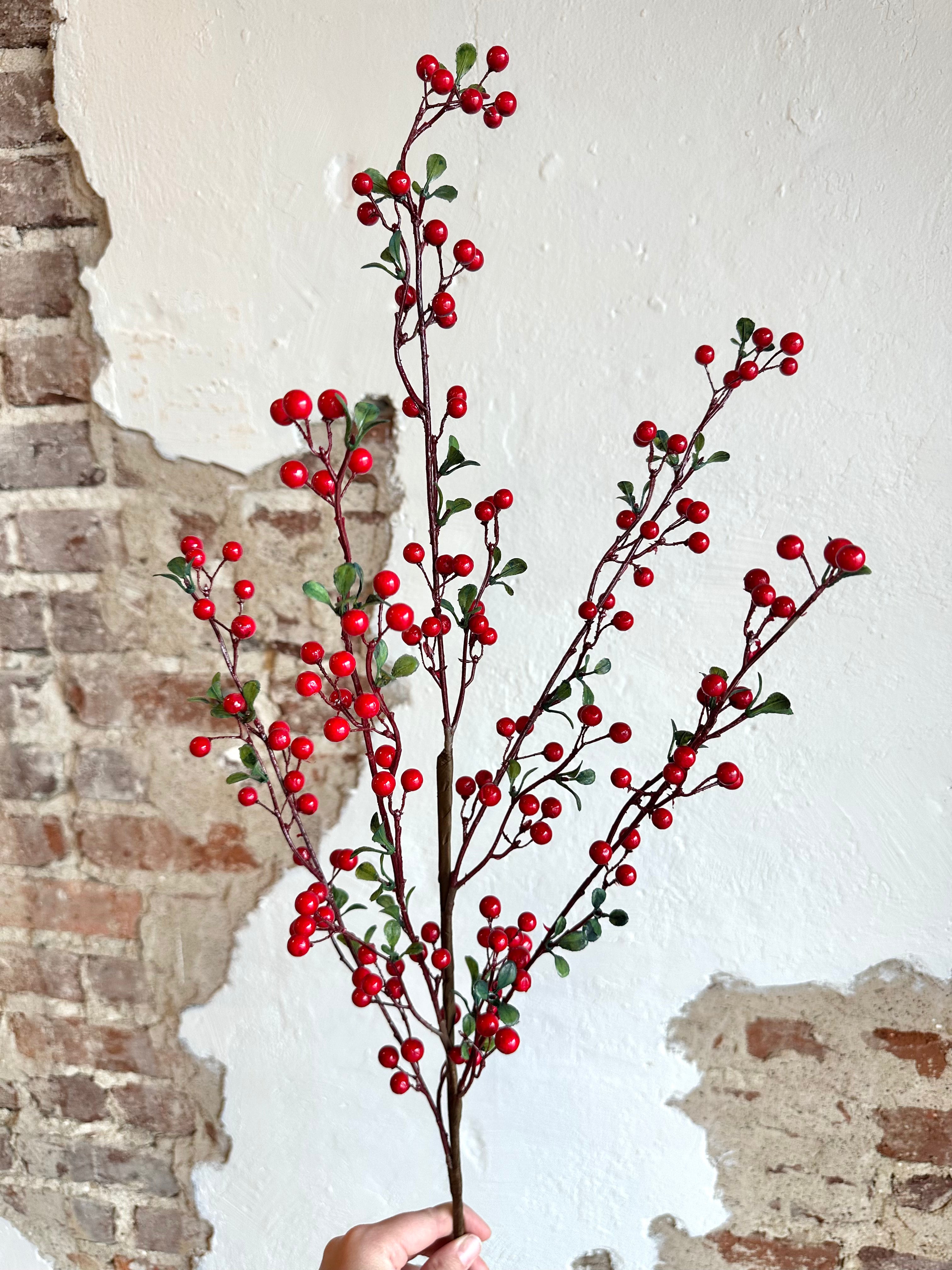 32" BERRY SPRAY - RED