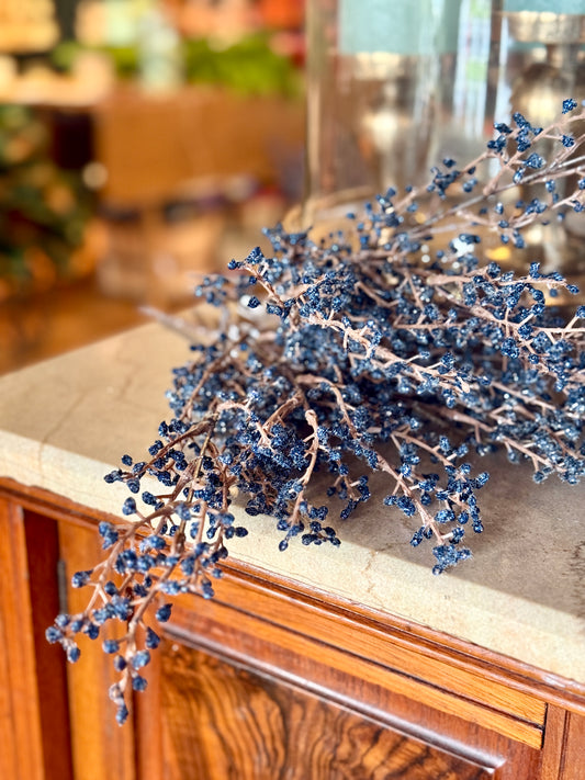 18" WP GLITTER MINI BERRY BUSH