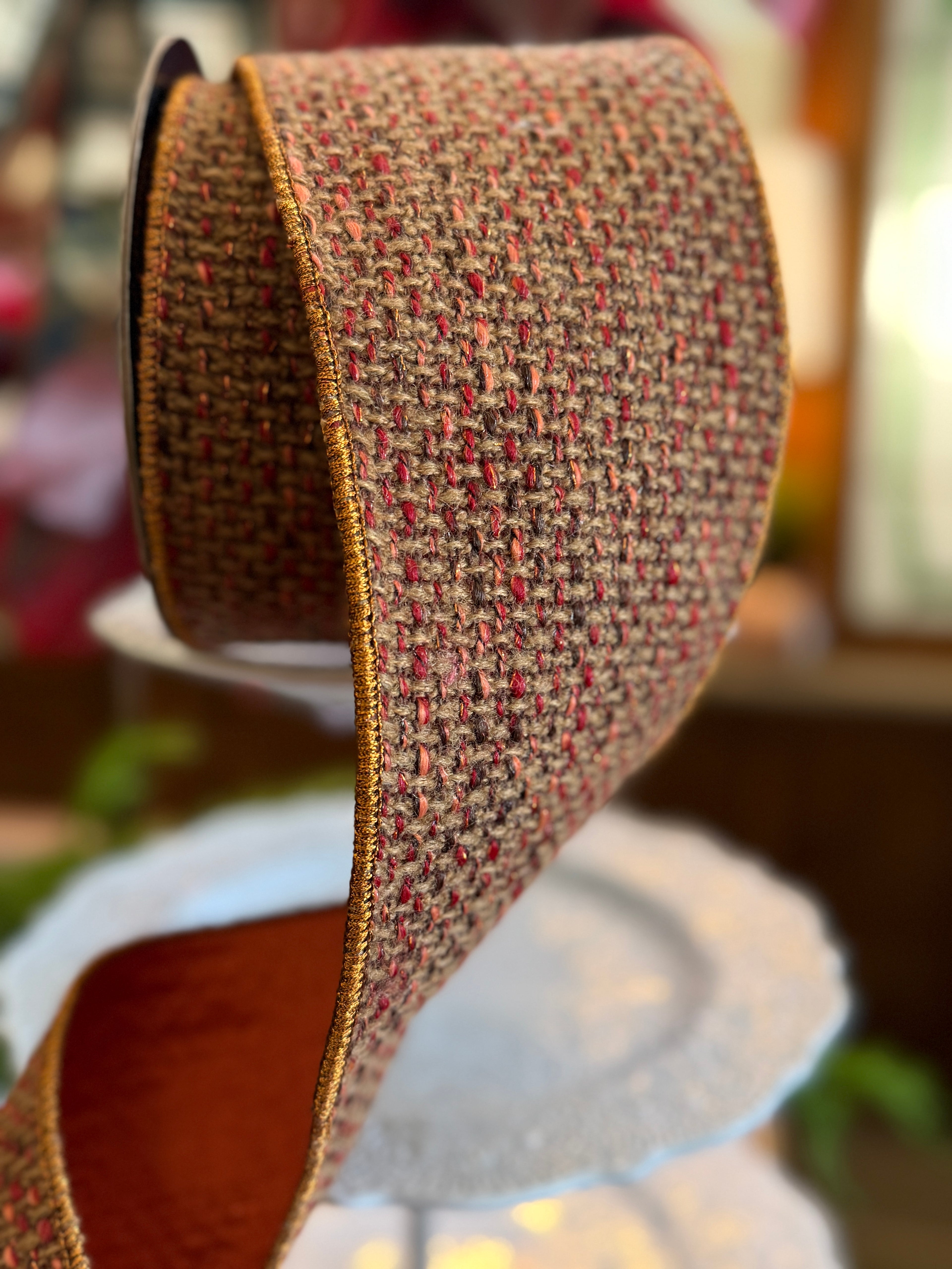 4” Shrewsbury Tweed Ribbon