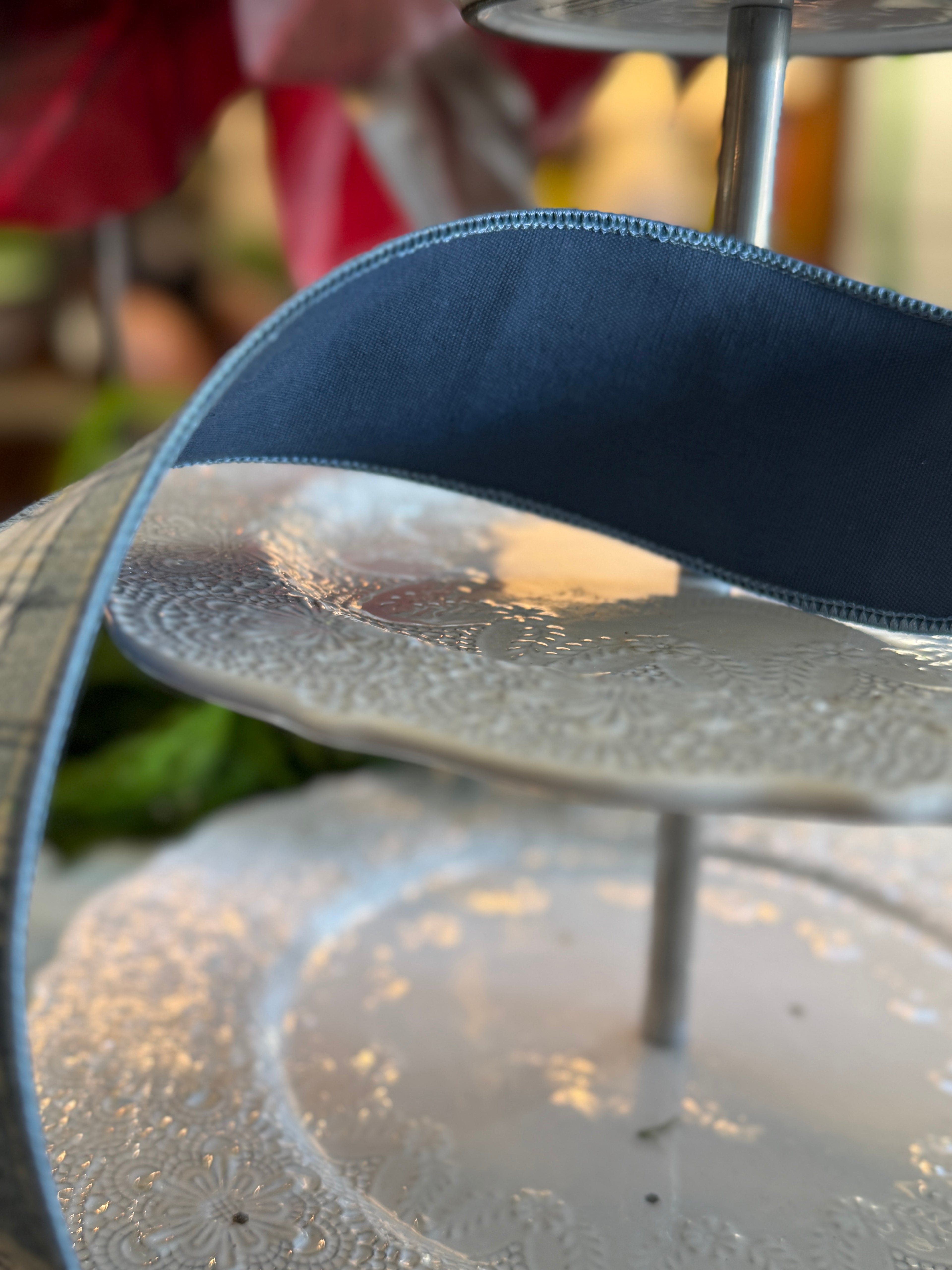 2.5” Faux Wool Brexton Plaid, Blue White