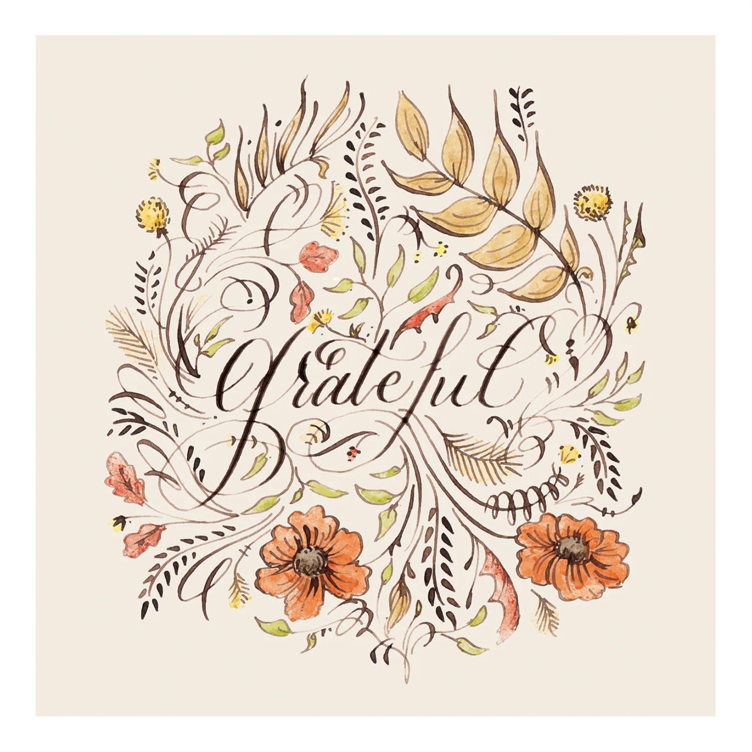 Hester & Cook “Grateful” Cocktail Napkin