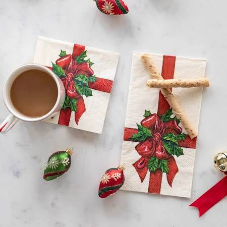 Hester & Cook “Christmas Present” Guest Napkins - Pack of 16