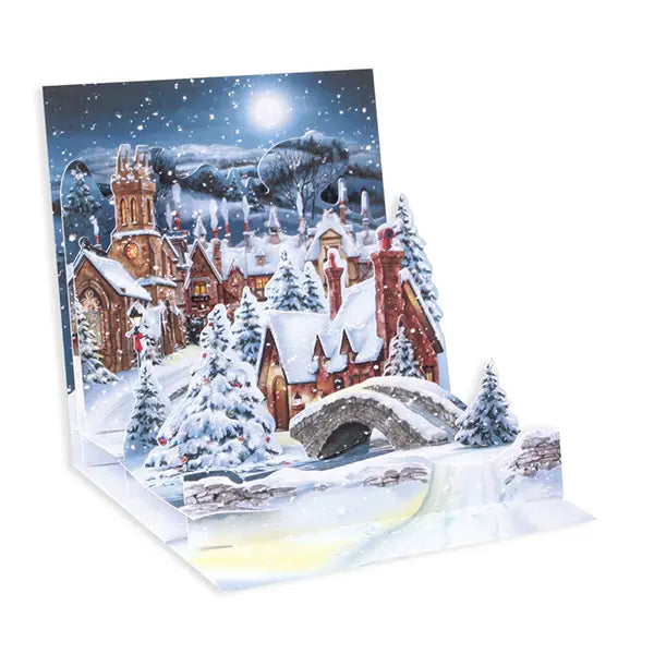 Midnight Village Pop-up Greeting Card with Envelope