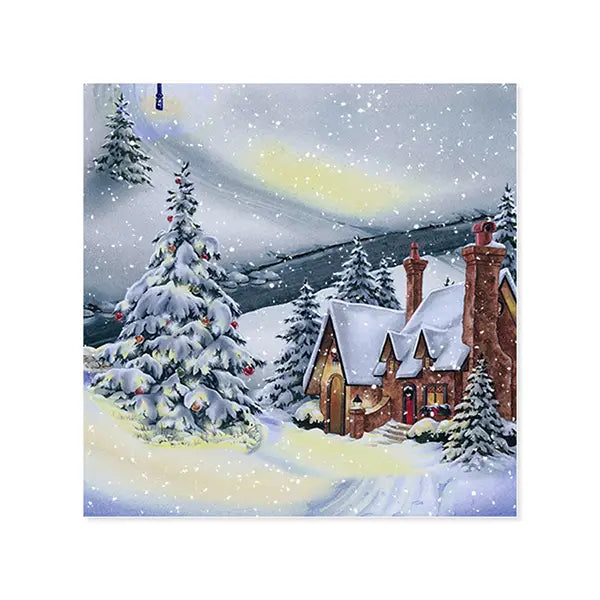 Midnight Village Pop-up Greeting Card with Envelope
