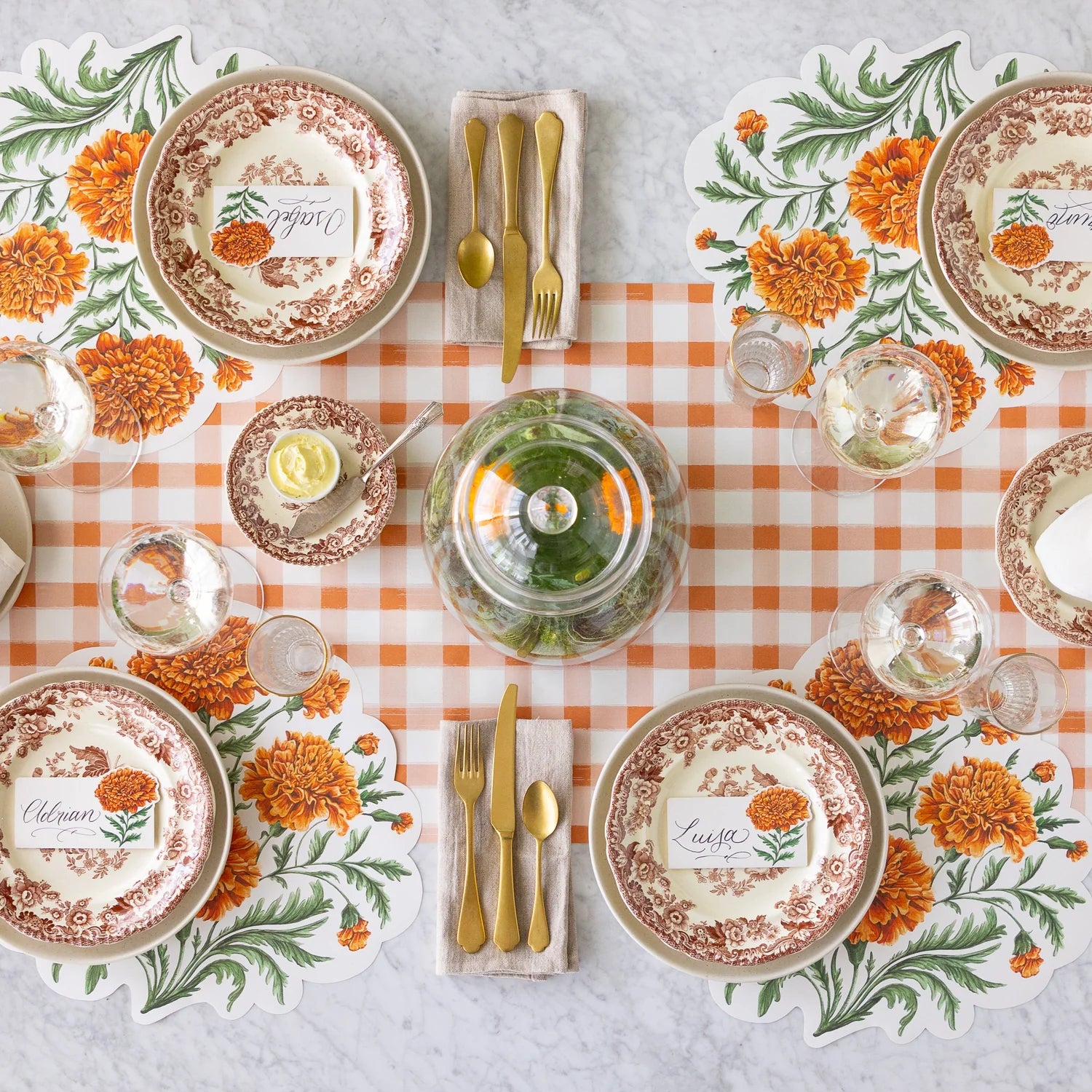 Hester & Cook “Marigold Bouquet” Placemats