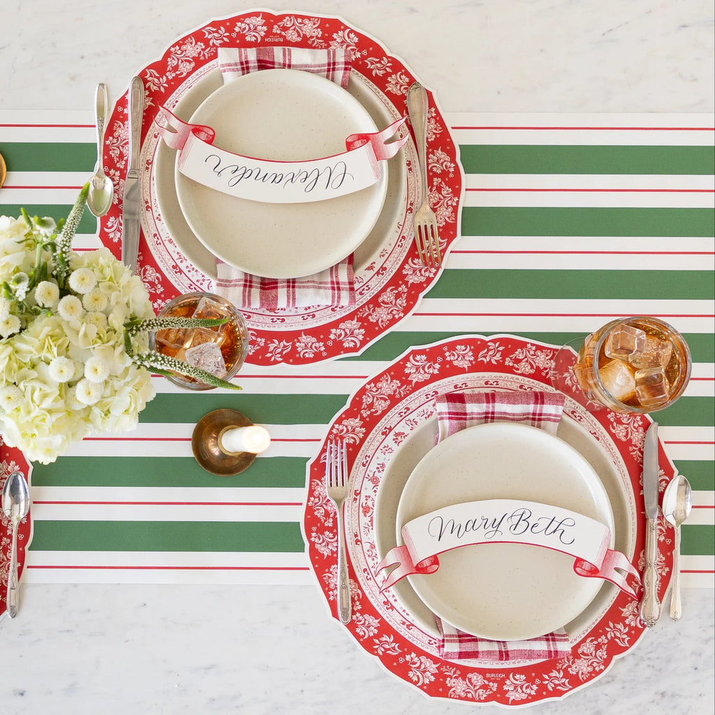 Hester & Cook x Burleigh “Red Regal” Placemats