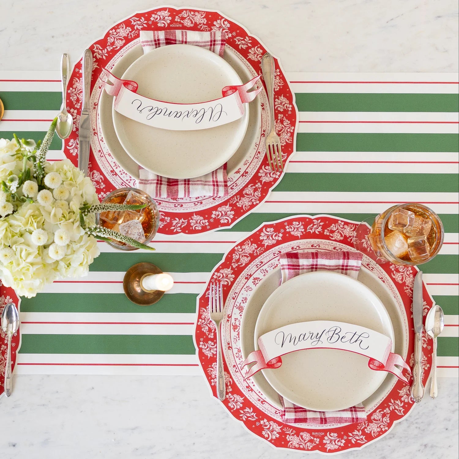 Hester & Cook x Burleigh “Red Regal” Placemats