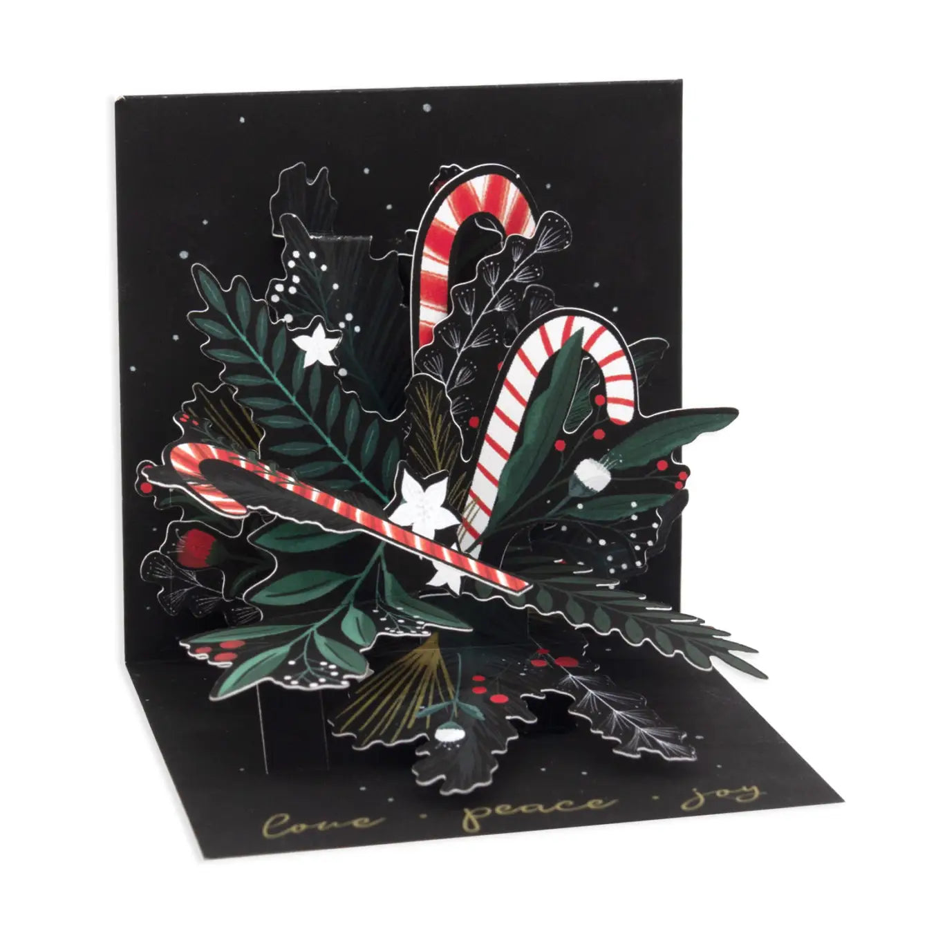 Candy Cane Bouquet Pop-up Greeting Card with Envelope