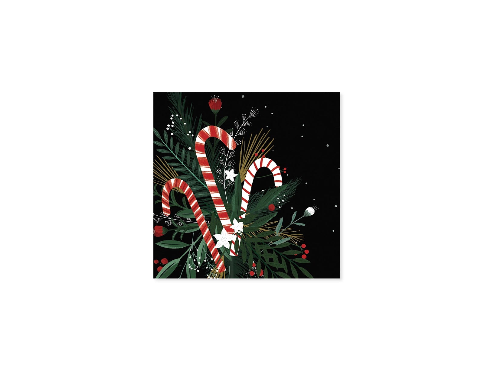 Candy Cane Bouquet Pop-up Greeting Card with Envelope