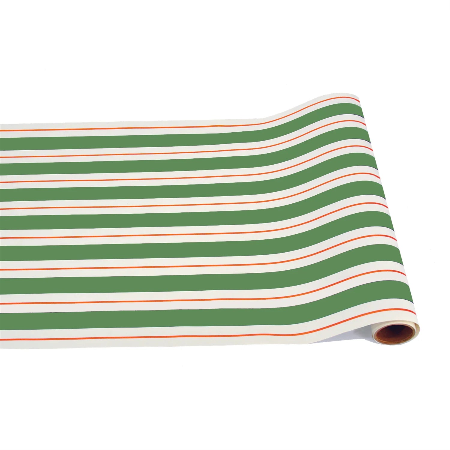 Hester & Cook “Green & Red Awning Stripe” Table Runner