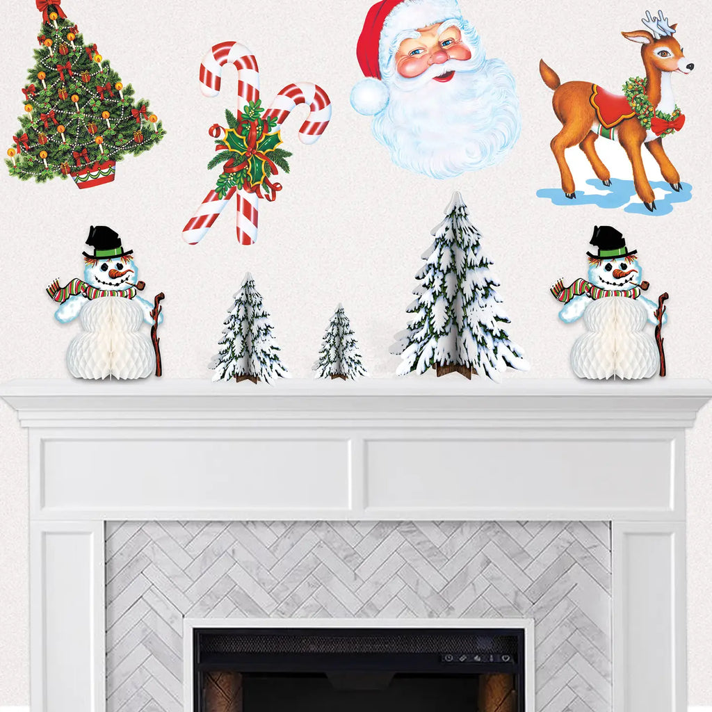 Christmas Cutouts, Pack of 4