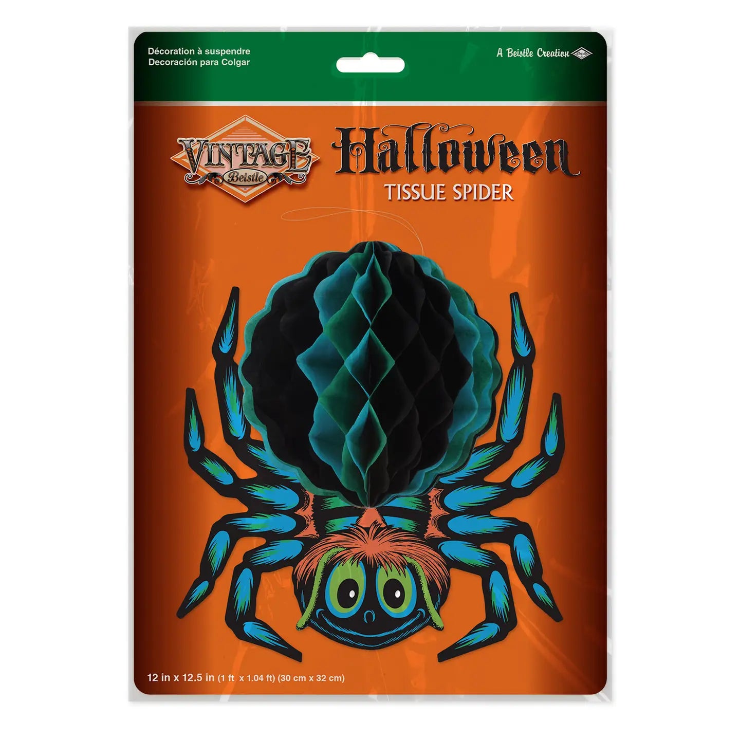 Vintage Halloween Tissue Spider