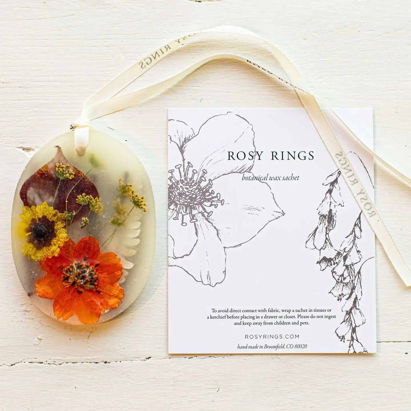 Rosy Rings Honey Tobacco Petite Botanical Sachet