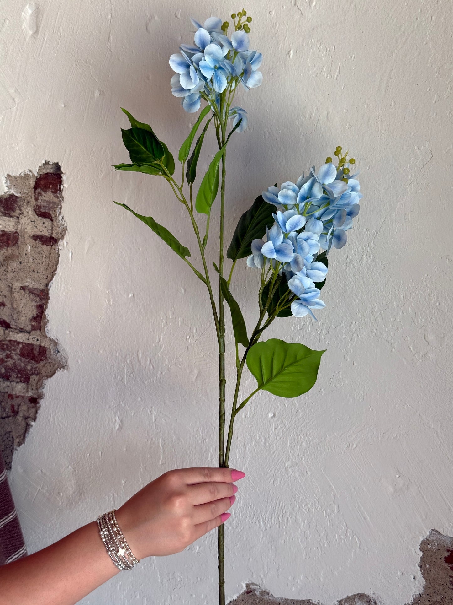29.5” Hydrangea Spray, Blue
