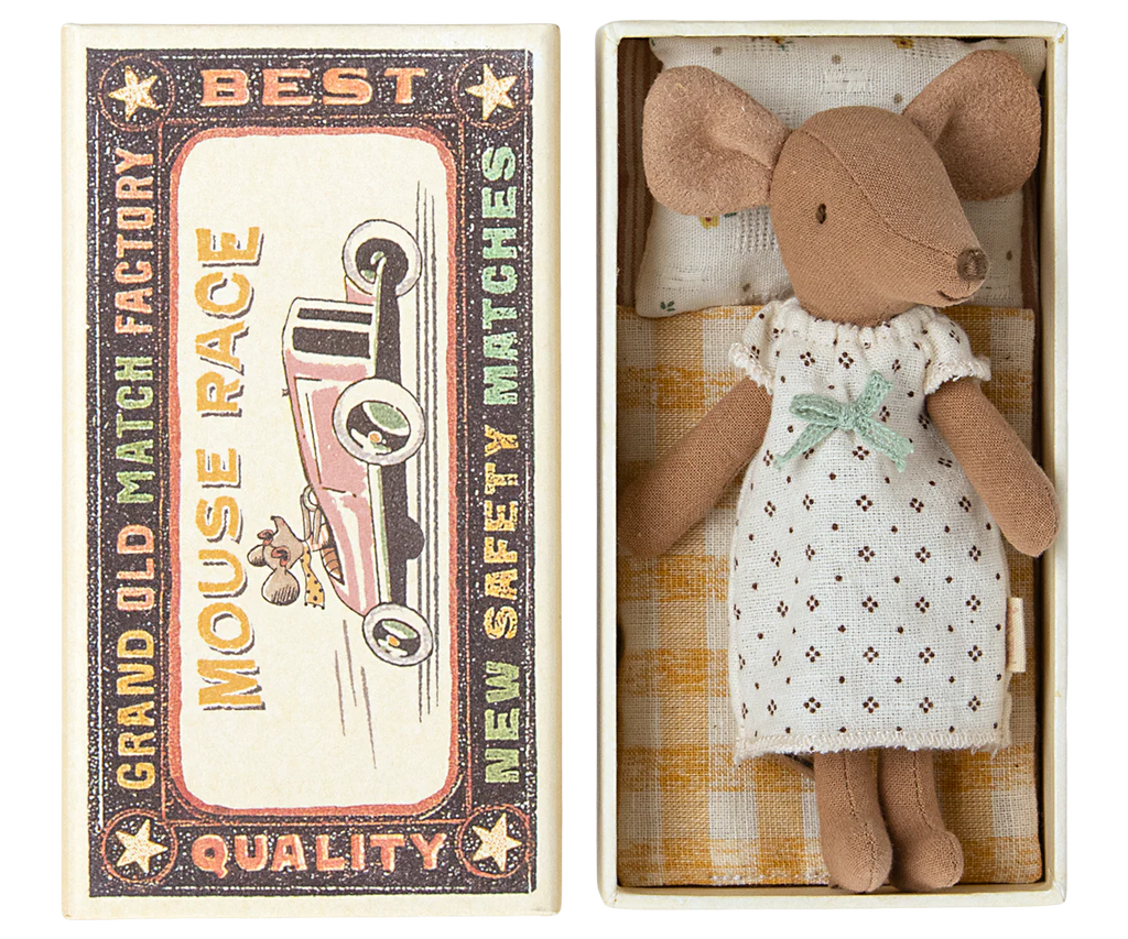 Maileg - Big Sister Mouse in Matchbox