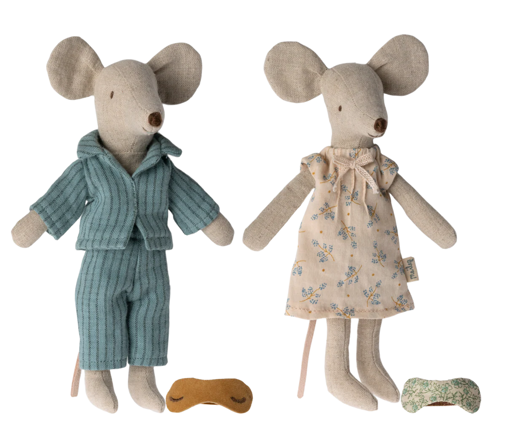 Maileg - Mum and Dad Mice in Cigar Box