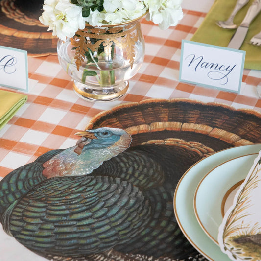 Hester & Cook Die-cut Heritage Turkey Placemat - 12 Sheets