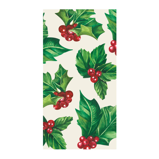 Hester & Cook Holly Guest Napkin - pack of 16