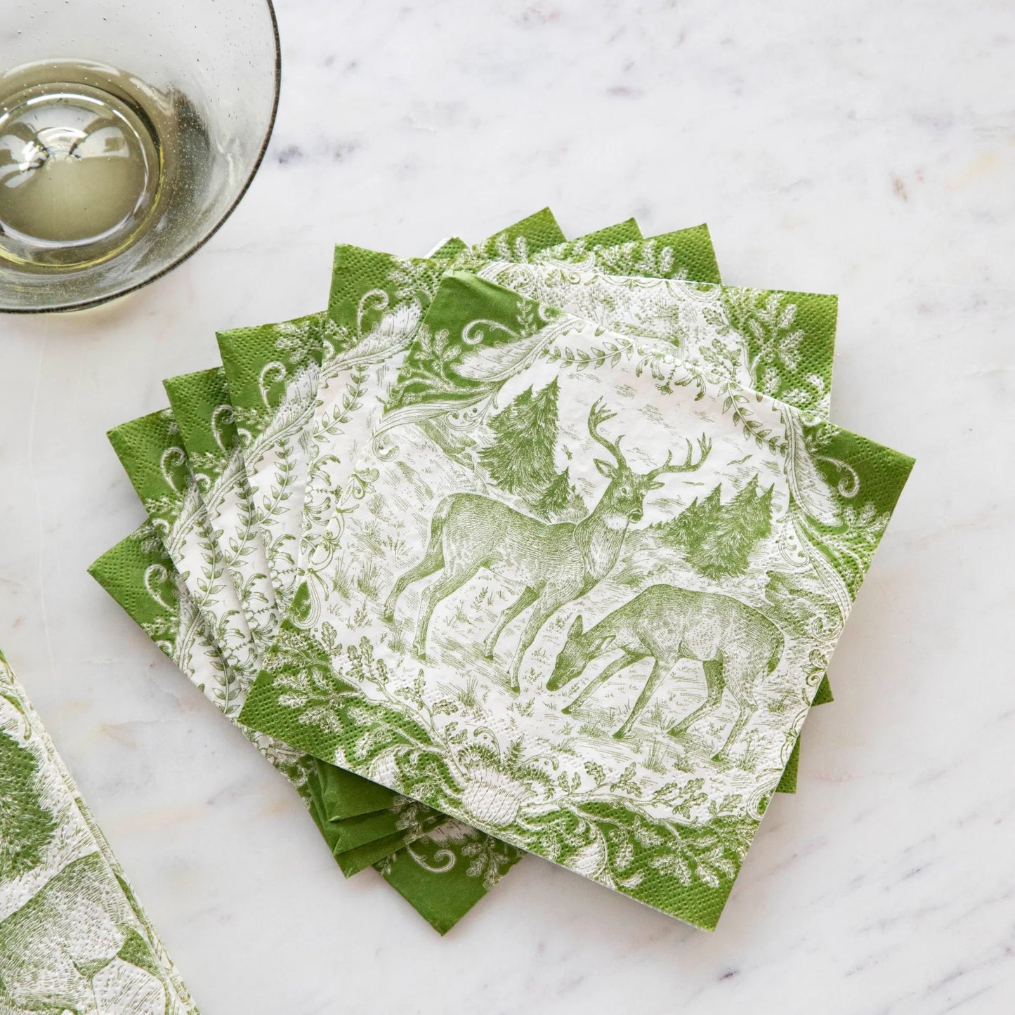 Hester & Cook Fable Toile Cocktail Napkin - Pack of 20