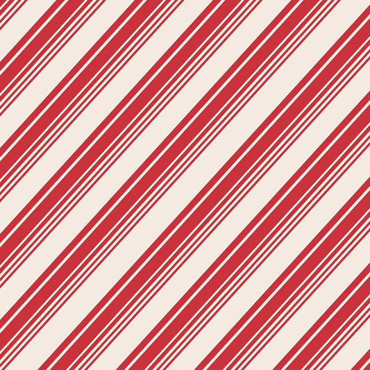 Hester & Cook Peppermint Stripe Cocktail Napkin - Pack of 20
