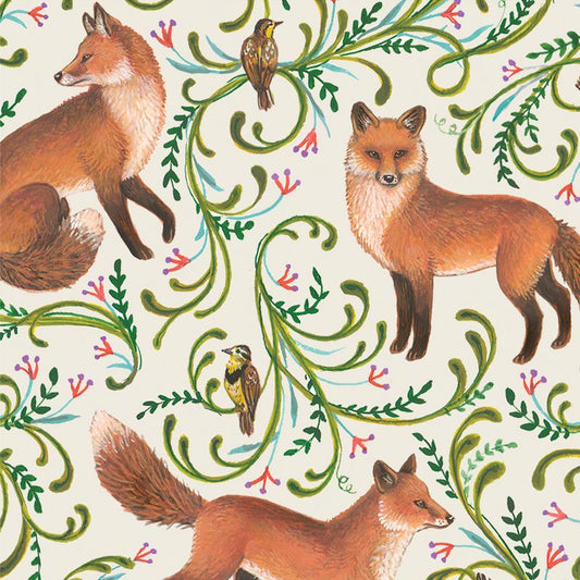 Hester & Cook “Fanciful Fox" Cocktail Napkin - Pack of 20