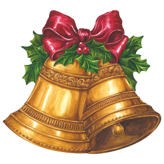 Hester & Cook Die-Cut Christmas Bells Placemat - 12 sheets