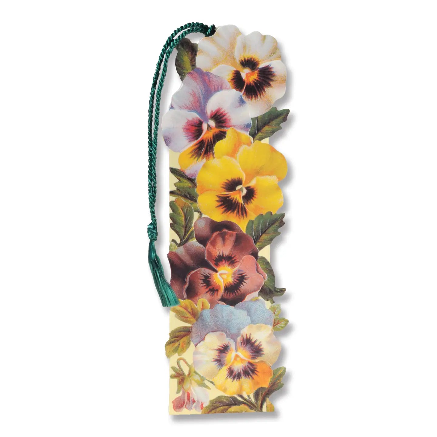 Pansies Floral Bookmark Card