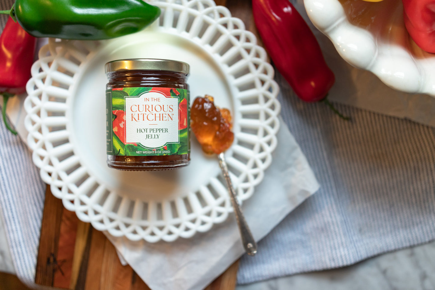 Hot Pepper Jelly 9 oz | Sweet Heat Gourmet Spread
