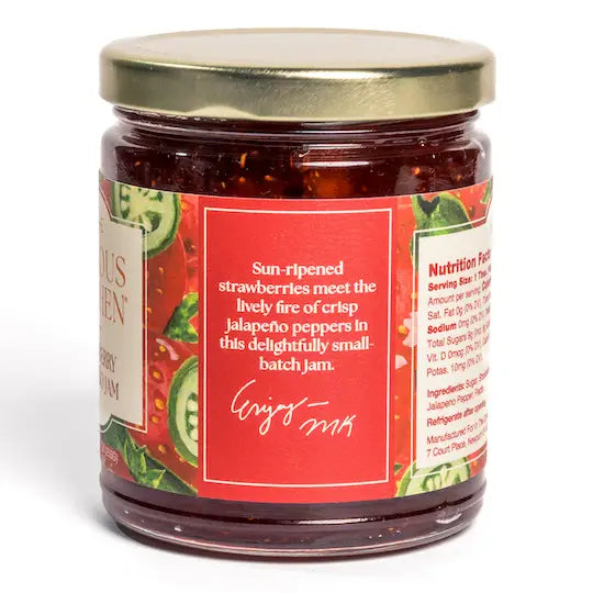 Strawberry Jalapeño Jam 9oz | Gourmet Sweet & Spicy Spread