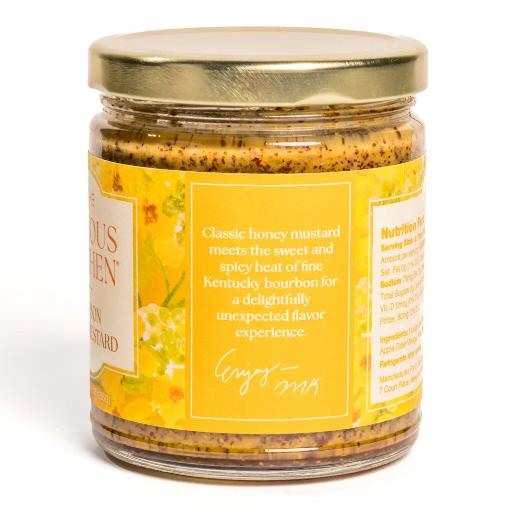Bourbon Honey Mustard 9 oz | Small Batch Gourmet Mustard