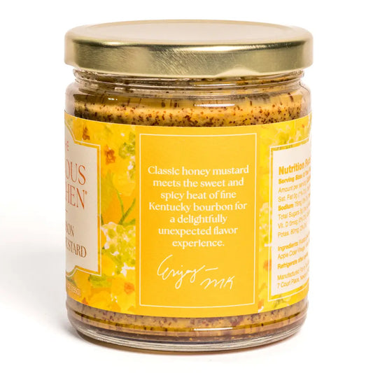 Bourbon Honey Mustard 9 oz | Small Batch Gourmet Mustard
