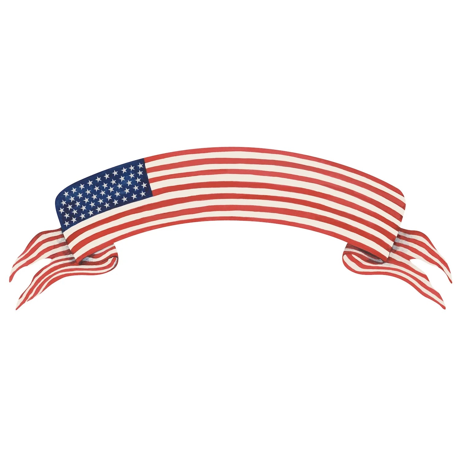 Hester & Cook American Flag Banner Table Accent