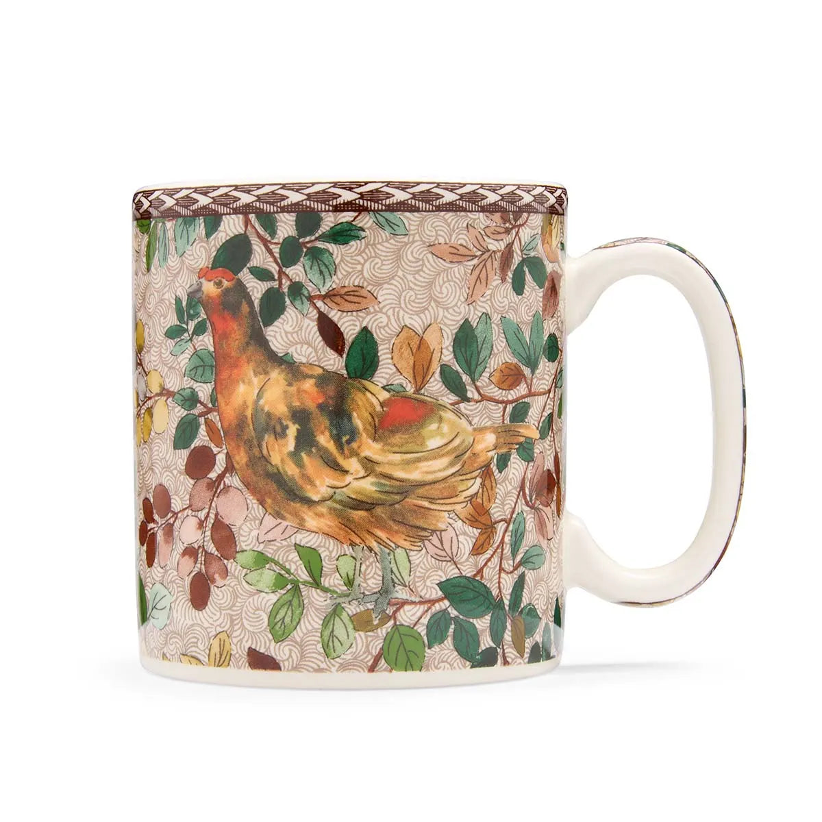 Woodland Accents Mug 9oz, Red Grouse