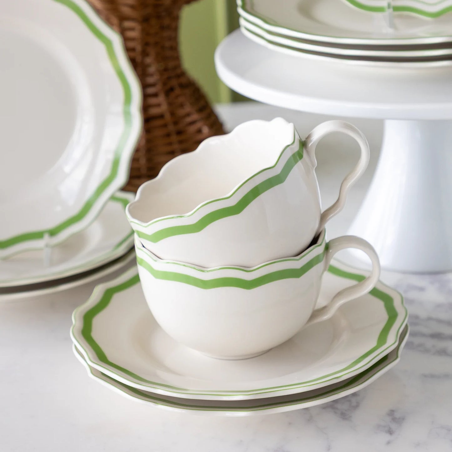 Green Icing on the Cake Salad Plate