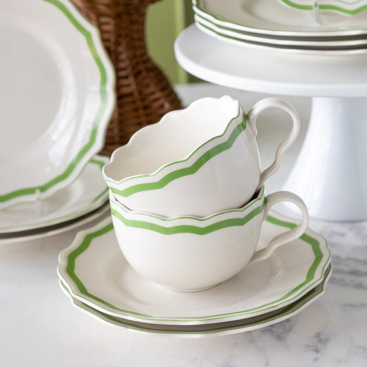 Green Icing on the Cake Salad Plate