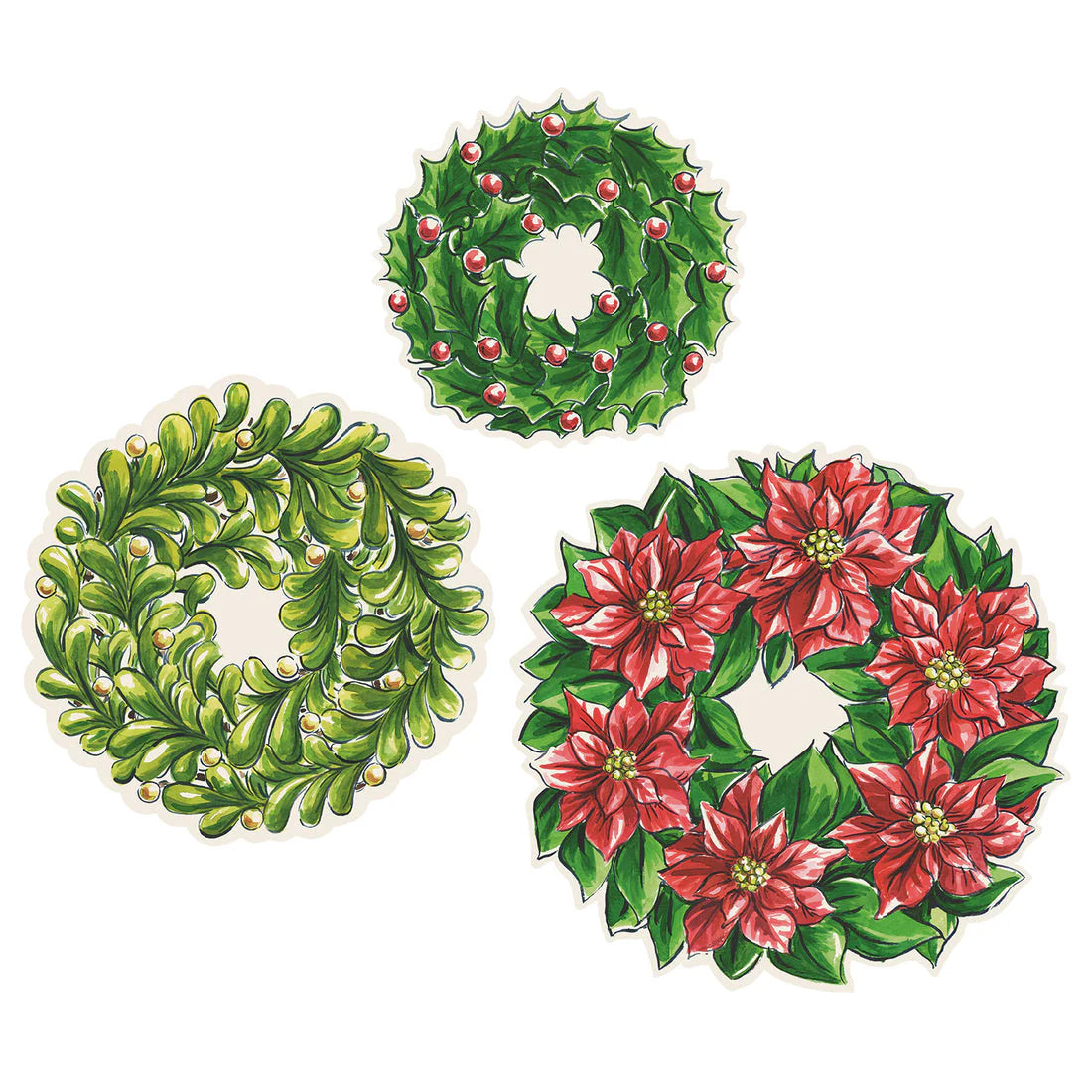 Hester & Cook “Holiday Wreath” Serving Papers