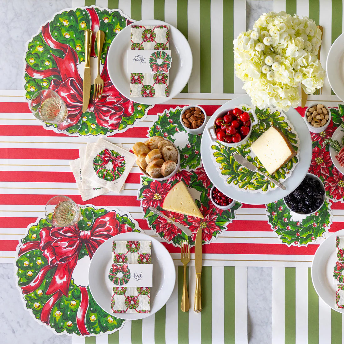 Hester & Cook “Holiday Wreath” Serving Papers