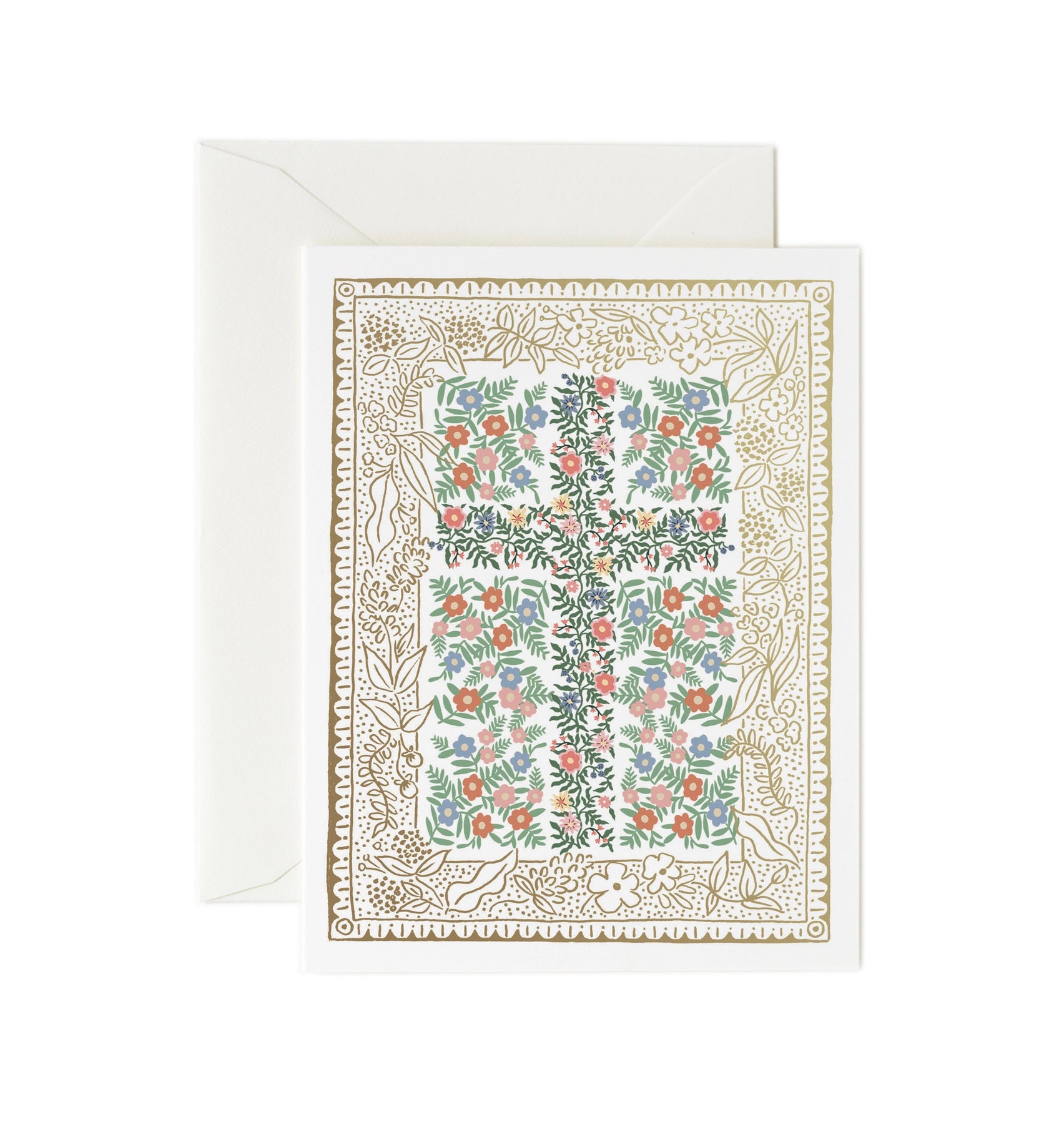 Rosette Cross Easter Card