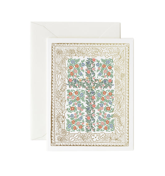 Rosette Cross Easter Card