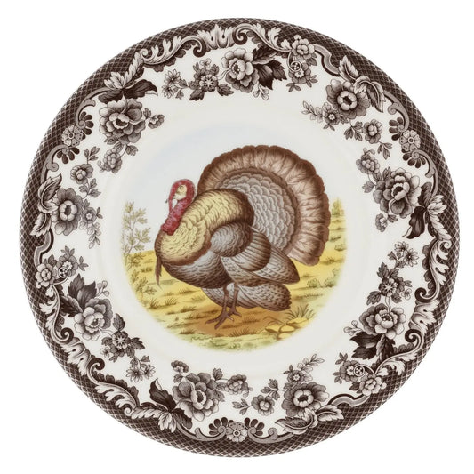 Spode Woodland 9 Inch Luncheon Plate Turkey