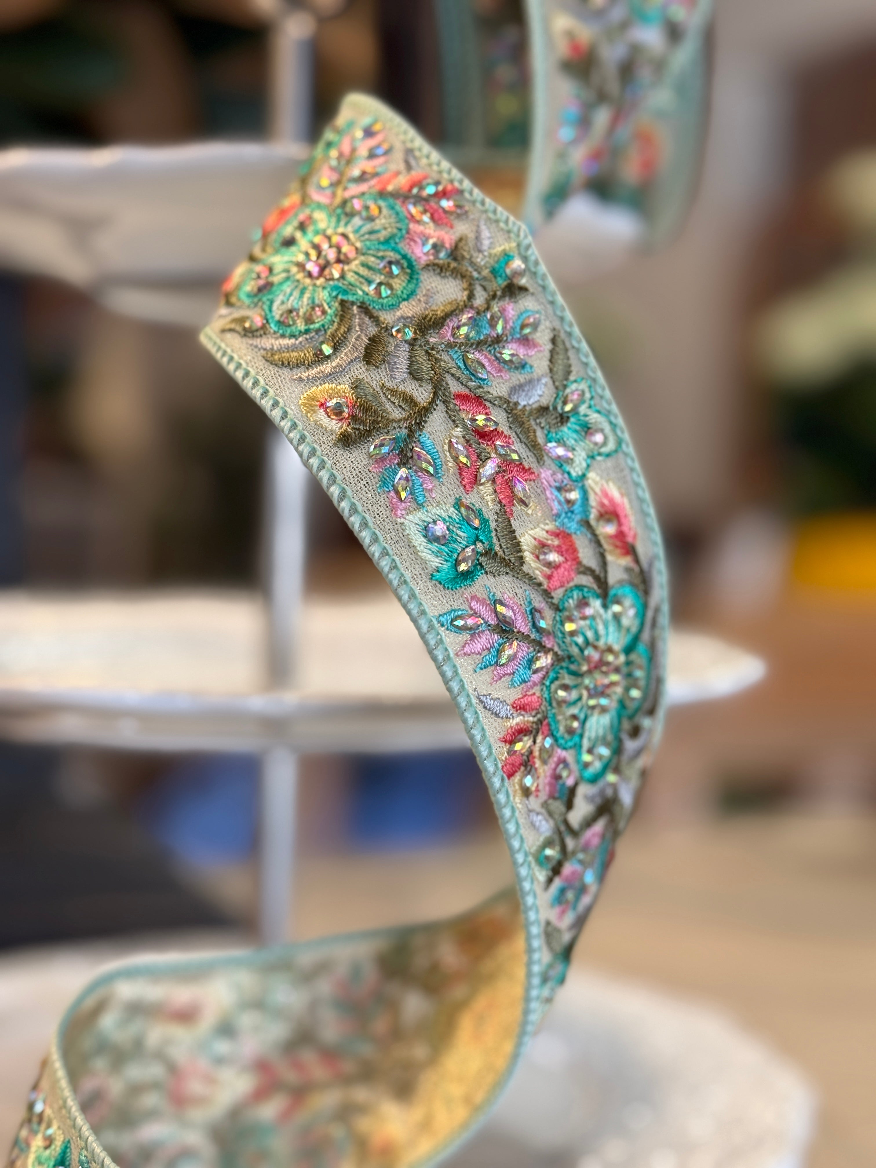 2" Wide Mystic Garden Ribbon