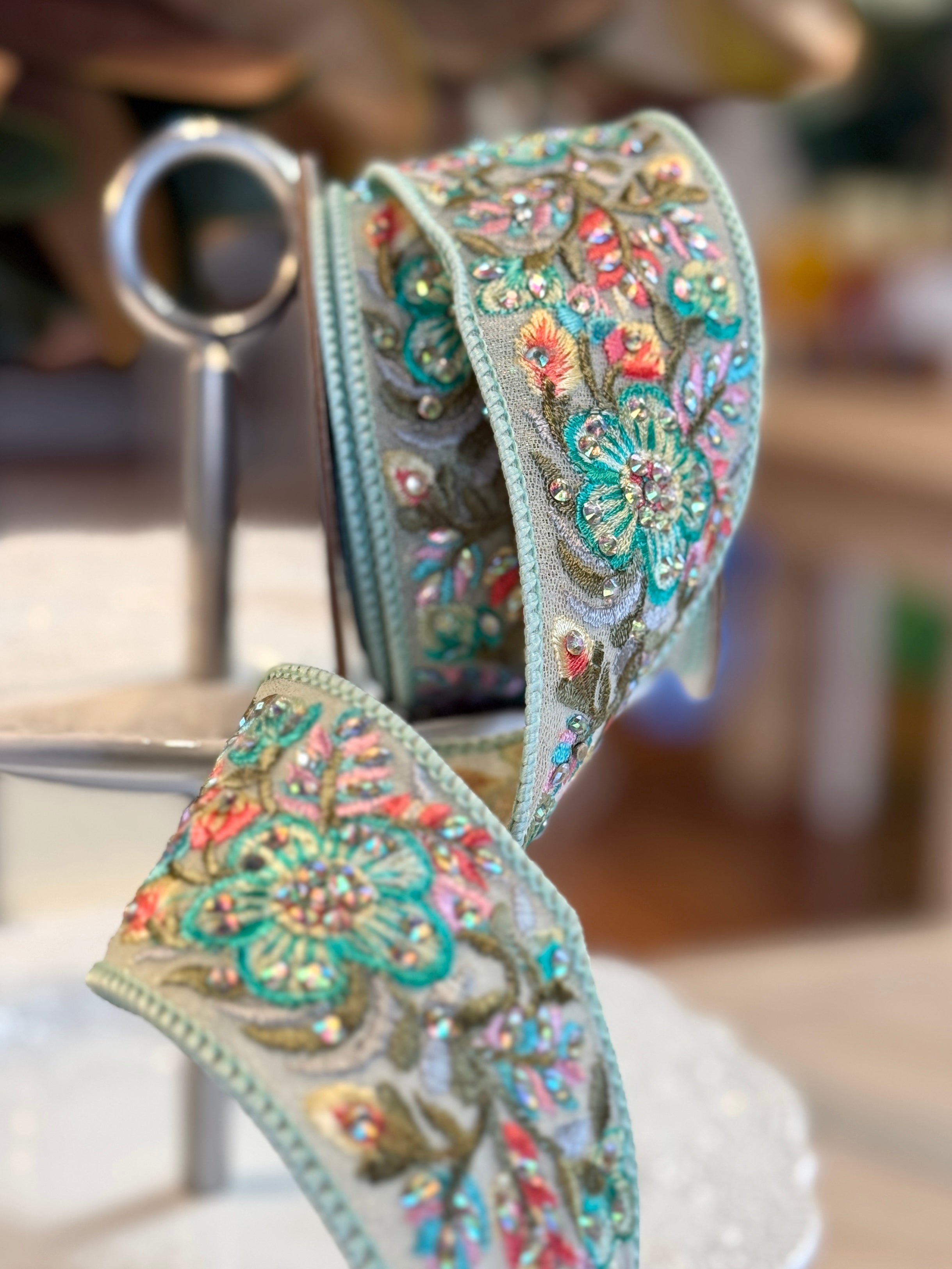 2" Wide Mystic Garden Ribbon