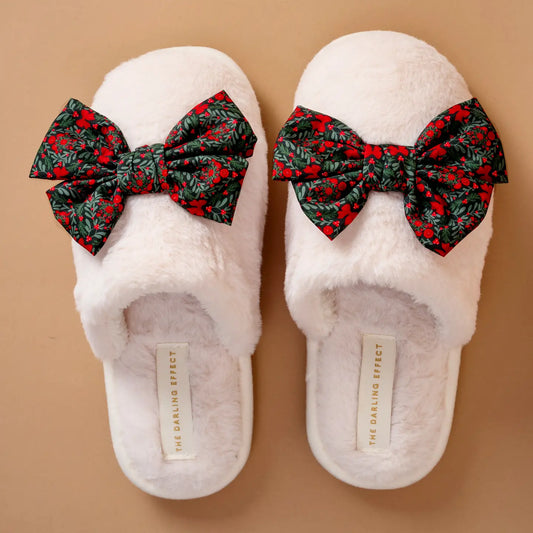 On Cloud Nine Slippers-Betty Bow A Merry Moment, Medium/Large