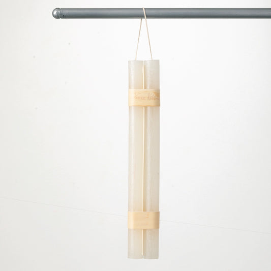 Vance Kitira 12” Melon White Hanging Timber Taper Candle, Set of 2
