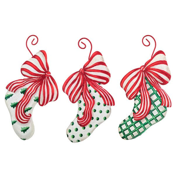 Modern Stocking Ornament - Christmas Trees